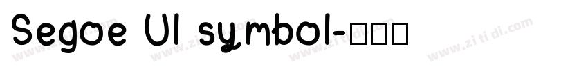 Segoe Ul symbol字体转换